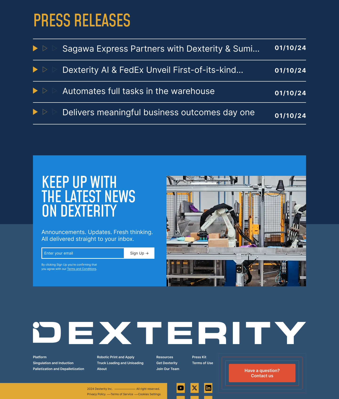 Dexterity Press & Newsletter