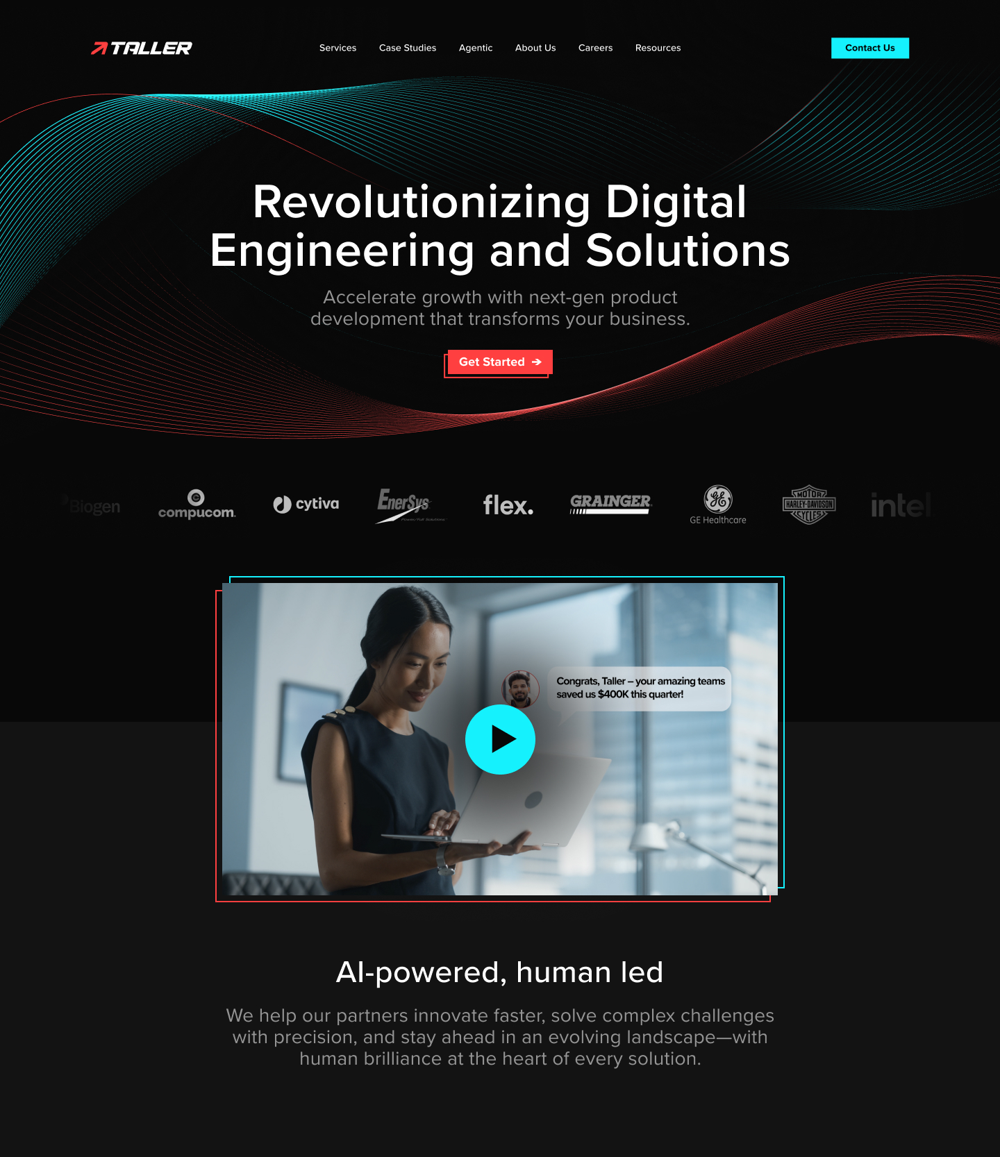 Taller Homepage Design
